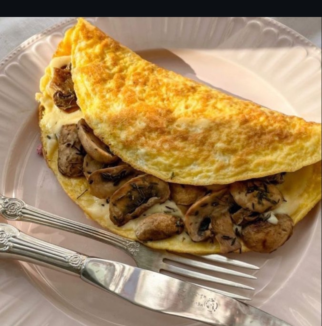 Mantarlı omlet 